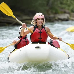Trixie Mattel white water rafting