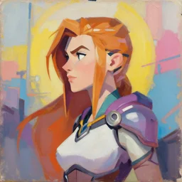 greg manchess portrait painting of arwen as overwatch character, medium shot, asymmetrical, profile picture, organic painting, sunny day, matte painting, bold shapes, hard edges, street art, trending on artstation, by huang guangjian and gil elvgren and sachin teng