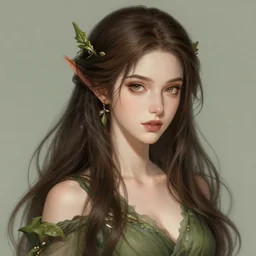 the portrait of chaotic good female druid botanist as absurdly beautiful, gorgeous, elegant, young gravure idol, an ultrafine hyperdetailed illustration by irakli nadar, james jean, intricate linework, sharp focus, bright colors, octopath traveler, final fantasy, unreal engine 5 highly rendered, global illumination, radiant light, detailed and intricate environment