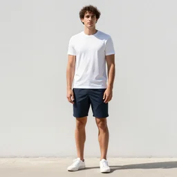 a man standing in the gleaming sun