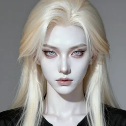 beautiful soldier boy, platinum blonde long hair, white shiny skin, demonic eyes, low fantasy, extremely detailed, sharp focus, smooth, digital illustration, by rossdraws, frank franzzeta, sakimichan