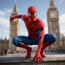 spiderman in london, 8 k, cryengine
