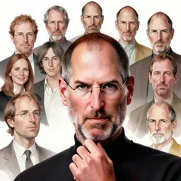 steve jobs, extremely detailed, sharp focus, wide view, smooth, digital illustration, by james jean, by rossdraws, frank franzzeta, mcbess, sakimichan, brosmin, danton fadeev, steve simpson