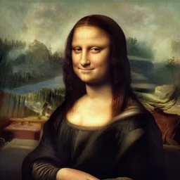 Mona Lisa as a Steven Colbert show guest