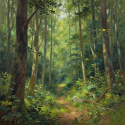 greg manchess painting of a forest landscape, painting, trending on artstation, by ismail inceoglu and craig mullins