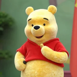 Xi Jingping doing a speech dressed as Winnie the Pooh