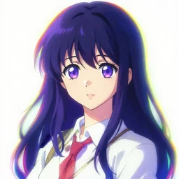 chromatic aberration anime portrait