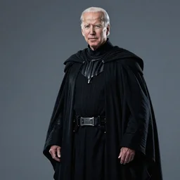 Joe Biden as a Sith Lord, dark robe, 4k studio photo