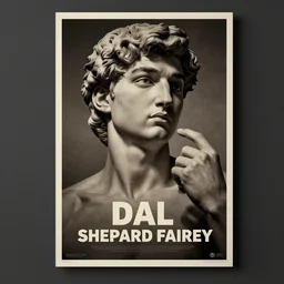 david - spade poster by shepard fairey