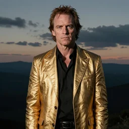 Tyler Durden with a golden jacket