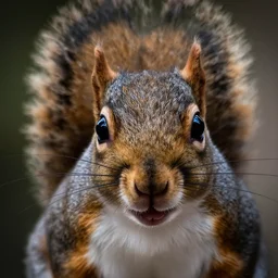 a photo by bruce gilden of a squirrel politician, leica s, flash, high contrast, intricate, closeup of face, beautiful