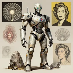 The Rock cyborg, art deco design, by Mandy Jurgens and Warhol, Ernst Haeckel, James Jean, artstation, concept art