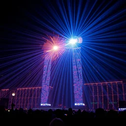 nightcore by davinci, miracle lightshow, gridded leds