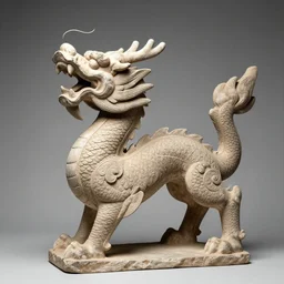 dragon statue, buddhism, made in tang dynasty