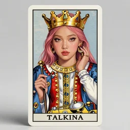 jossi of blackpink, king, tarot card, highly detailed, digital painting, smooth, sharp focus, illustration, ultra realistic, octane, render, unreal engine 8 k, art by artgerm and agostino arrivabene