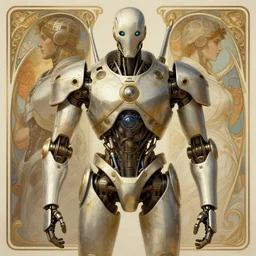 symmetry!! portrait of a military robot, horizon zero dawn style, intricate, elegant, highly detailed, digital painting, artstation, concept art, smooth, sharp focus, illustration, art by artgerm and greg rutkowski and alphonse mucha, 8 k