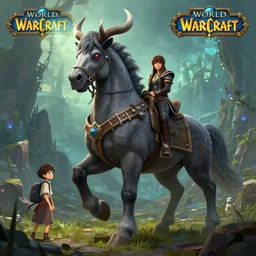 mount epic swift gray steed screenshot world of warcraft mounts worldboss borberland comics by jesper ejsing art and by feng zhu, by rhads, makoto shinkai and lois van baarle, ilya kuvshinov, rossdraws global light 3 d rtx hdr