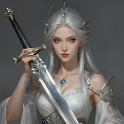 stunning northern goddess of blades portrait, fantasy, intricate, elegant, highly detailed, digital painting, artstation, concept art, smooth, sharp focus, illustration, art by afshar petros and krenz cushart and artem demura