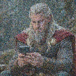 Beautiful Photograph of an Almighty Odin Browsing TikTok on his smartphone