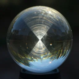 A glass ball. Light caustics effect.