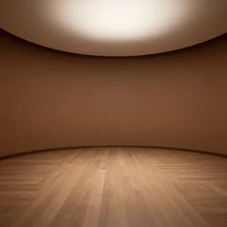 round brown room