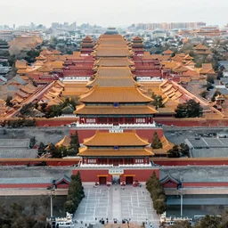 a bird's - eye view of the orderly ancient chinese cities, majestic towers and neat houses, low house, movie screen, city planning map, gray planning map of the forbidden city, front, left - right symmetry, front view, extremely symmetrical.