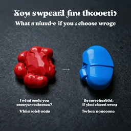 you are forced to choose the red or the blue pill if you want to survive this matrix, what would you choose and what is the consequences if you choose wrong, be carefully to choose the right path in the dark,
