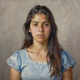 portrait of a argentinian woman ( 3 5 ) from argentinia in 2 0 2 1, an oil painting by ross tran and thomas kincade