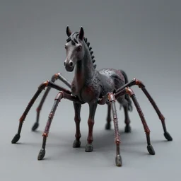 cyclops minature spider horse with 8 legs and a horse body, trending on artstation, scary