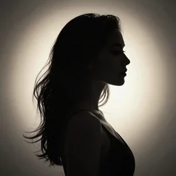 smokey silhouette of a woman