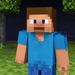 minecraft steve in the style of junji ito
