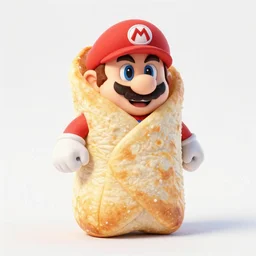 super mario versus an evil burrito