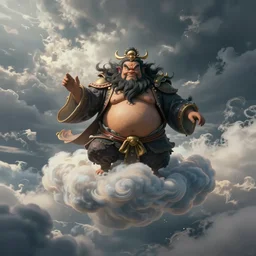 Master oogway floating in the clouds, fantasy art