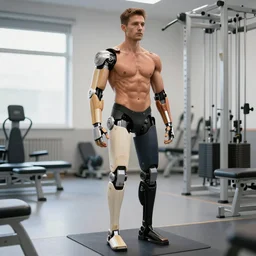 muscular fitting exoskeleton for rehab