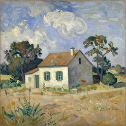a house in the middle of nowhere by paul cezanne