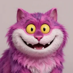 portrait of surreal Cheshire Cat, artwork by Daniel Merriam,