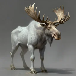 concept art of a fantasy monster looking like a moose ghost, intricate, d & d, fantasy, art nouveau, digital painting, trending on artstation, sharp focus, illustration, global illumination, ray tracing, art by artgerm and greg rutkowski and ruan jia