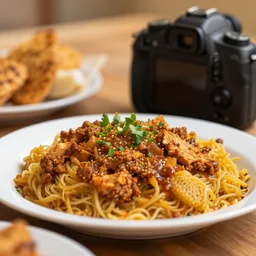 close - up focused dslr photograph of an mauritania dinner, 8 k, high detail, volumetric lighting, hyperrealism, aesthetically pleasing, studio lighting, trending