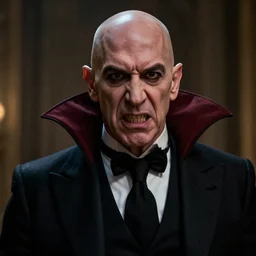 jeff bezos as a scary angry vampire, photorealistic, cinematic lighting, highly detailed, very intricate, by guillermo del toro