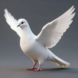 a human in the body of a dove. high detail. artstation. digital art. 8 k. unreal engine.