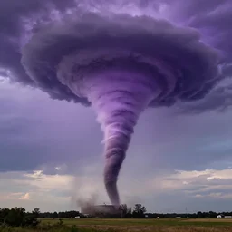 Purple Tornado looking like a regular tornado captured on Niko camera 8k