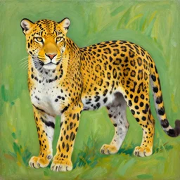 a beautiful painting leopard, by murakami takashi painting trending on artstation