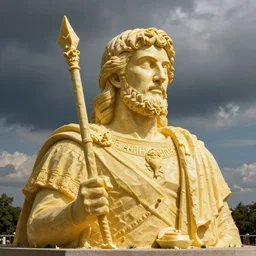 alexander the great, butter sculpture