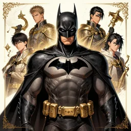 anime portrait of batman, intricate ornate details, fantasy, elegant, highly detailed, digital painting, artstation, concept art, smooth, sharp focus, illustration, artbook, splash art, promo art, soul calibur, league of legends, art by artgerm and greg rutkowski and bo chen and jin xiaodi
