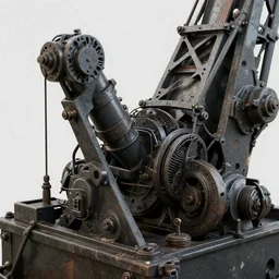 broken mining machine, close up peter mohrbacher, featured on artstation, octane render, cinematic, rugged, intricate, 8 k