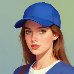 colorful portrait of gorgeous russian woman in baseball cap, by sandra chevrier and anthony van dyck, artstation, illustration, comic book, polychromatic - colors, insanely detailed and intricate, hypermaximalist, elegant, ornate, hyper realistic, super detailed