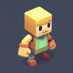 original solo isometric character commission concept art trending on artstation