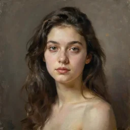beautiful woman portrait, fine art oil painting, octane render, photo realistic, 8 k, hd