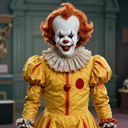 Ronald McDonald as Pennywise, It, 1990 film, killer clown