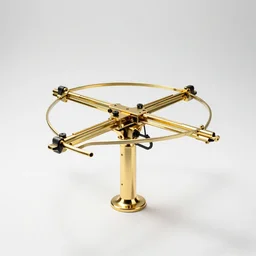 gilded crossbow, professional product shot, isolated on a pure white background, centered, entire object in frame, sharp focus, soft studio lighting